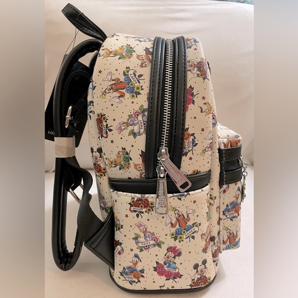 NWT Disney Loungefly Limited Edition Sensational 6 Tatoo Mini Backpack - Picture 8 of 15